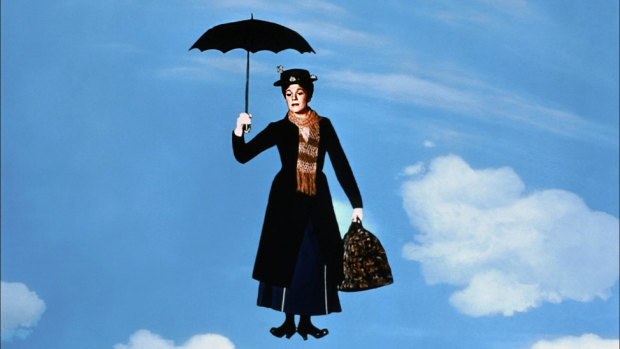 Julie Andrews as Mary Poppins.