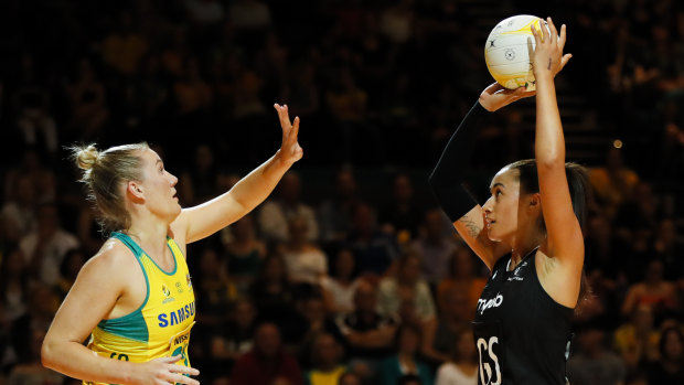 Thorn: Maria Folau's long-range shooting has been a problem for the Diamonds.