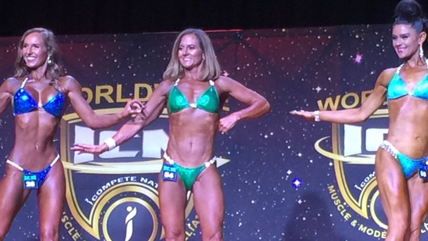 Fabulous: Natalie Joyce, former wife of ex-Deputy Prime Minister, makes her competition bodybuilding debut.