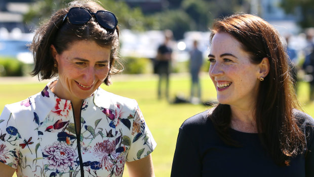NSW Premier Gladys Berejiklian and Felicity Wilson in 2017.