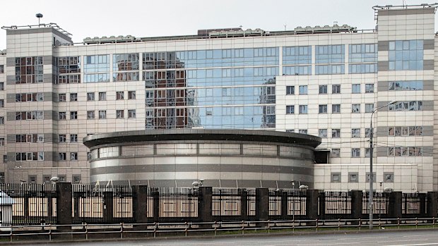 The building of the Main Directorate of the General Staff of the Armed Forces of Russia, in Moscow. 