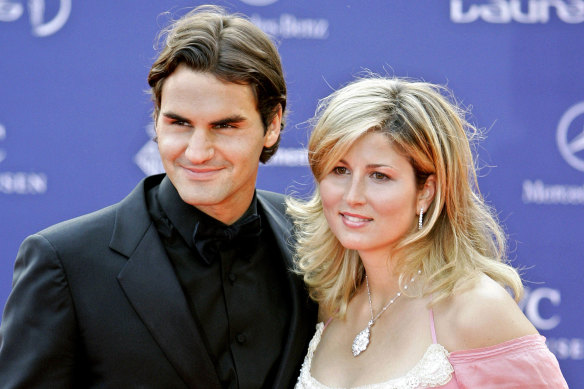 Early days: Roger and Mirka in 2006.
