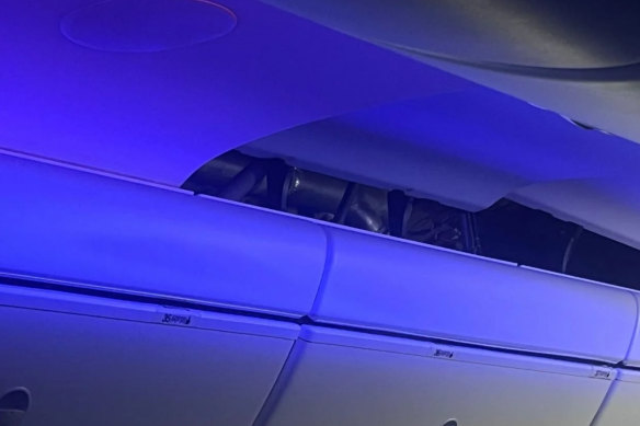 One passenger described how people flew into the ceiling during the “sudden movement”.