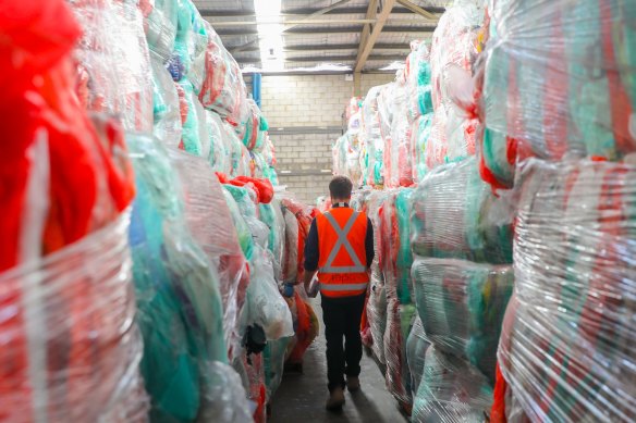 Tonnes of soft plastics had been stockpiled after the collapse of the REDcycle scheme.