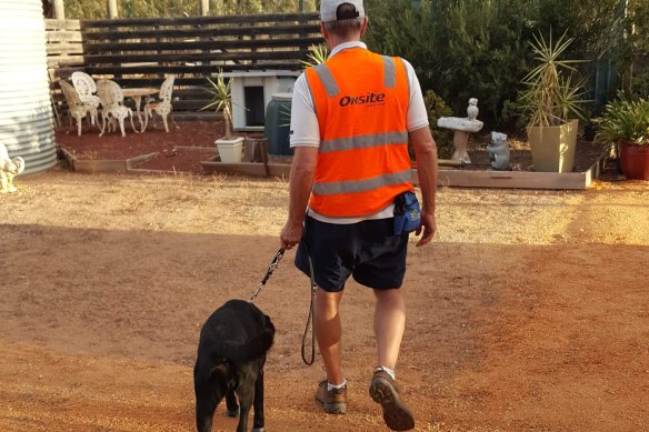 Police have released an image of Raymond Meadows, 63, in clothing similar to what he was wearing when he was hit by a car while walking along the Calder Highway with his guide dog at about 6.40am on June 2, 2019.