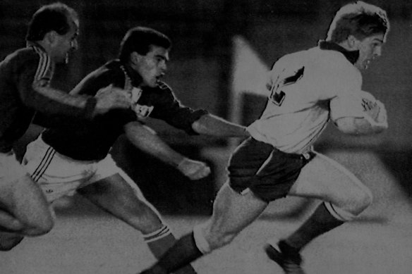 Wallabies great Tim Horan in 1989, his first year of Test rugby.