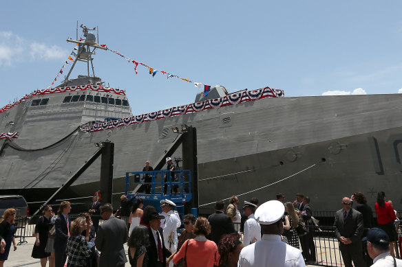 One of Austal’s littoral combat ships, built in the United States. 