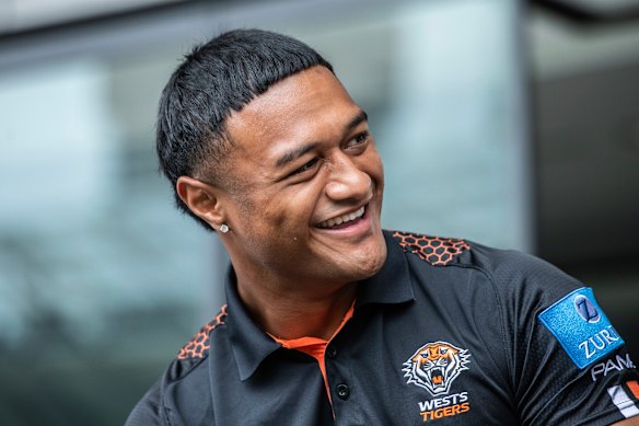 Teen tyro: Wests Tiger half Latu Fainu.