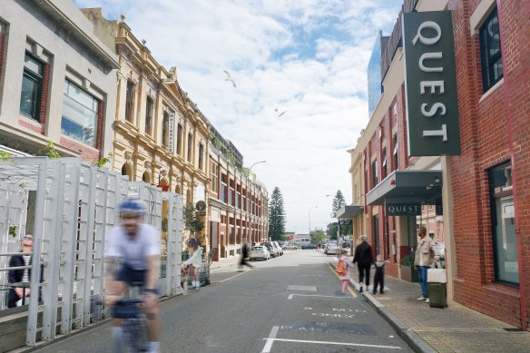 The streets of Fremantle. 