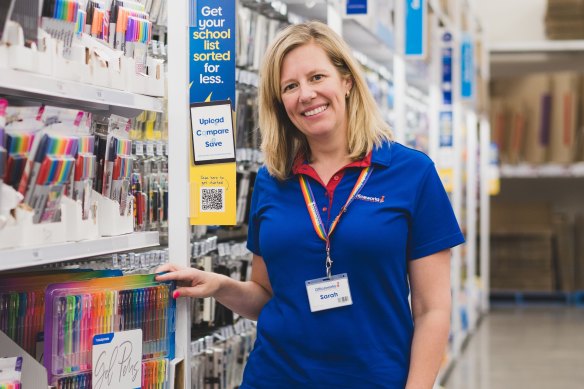 Officeworks managing director Sarah Hunter is seeing a shift towards private-label products.