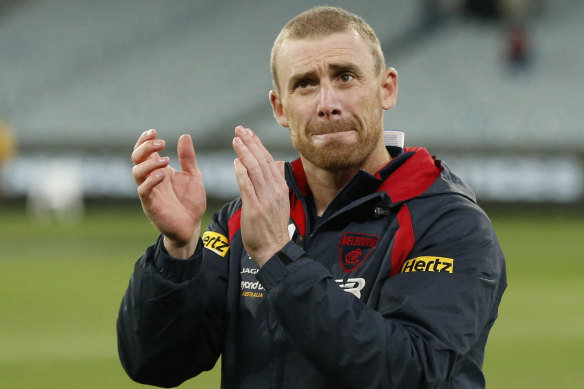 Melbourne coach Simon Goodwin.