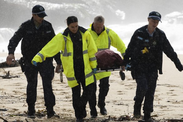The body has since been removed from the beach.
