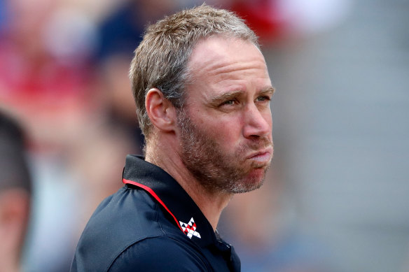 Essendon coach Ben Rutten.