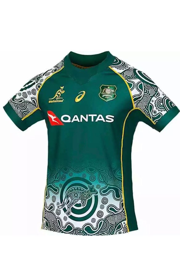 The 2020 Wallabies First Nations jersey.