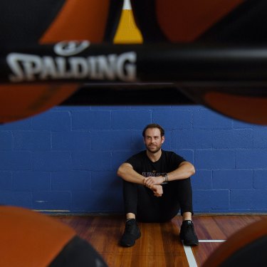 Chase Buford, the new coach of the Sydney Kings basketball team, at the Auburn Basketball Centre.