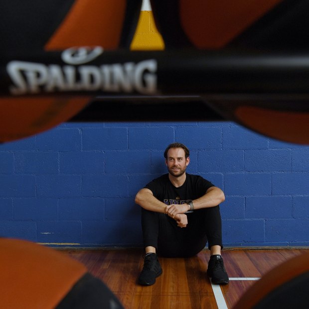 Chase Buford, the new coach of the Sydney Kings basketball team, at the Auburn Basketball Centre.