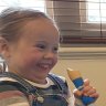Greta with music therapist Eamon Roy, a member of the Melbourne University research team.