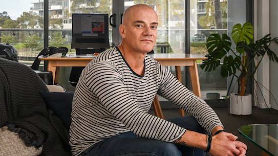 Justin Flowers, a 52-year-old Maribyrnong local who runs his own graphic design business, cannot get a bank loan to buy an appropriate house for his family due to his age, but his savings prevent him from accessing other government assistance.