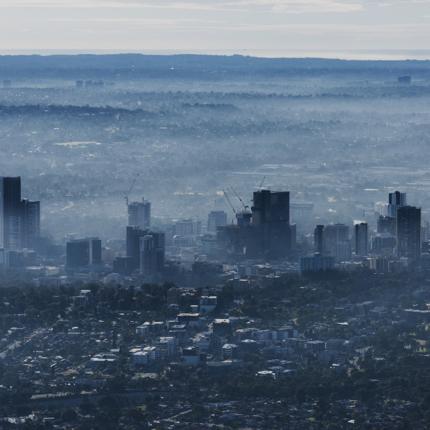 The view from the west, the “engine room” of Sydney’s housing growth. 