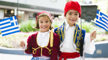 Karissa Frilingos, 6, and Sideri Pashalidis, 7, are among the youngest performers at this year's National Multicultural Festival.