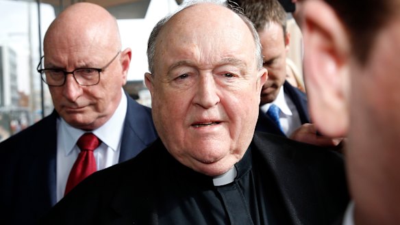 Archbishop Philip Wilson leaves court after sentencing on Tuesday.