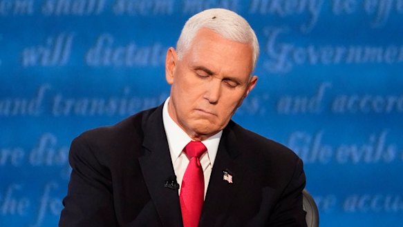 Vice-President Mike Pence and the fly that pulled focus. 