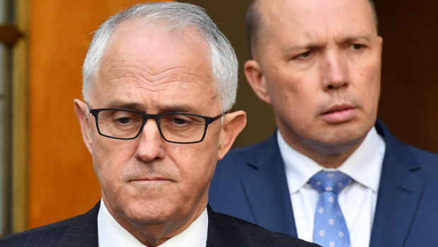 Prime Minister Malcolm Turnbull and Home Affairs Minister Peter Dutton. 