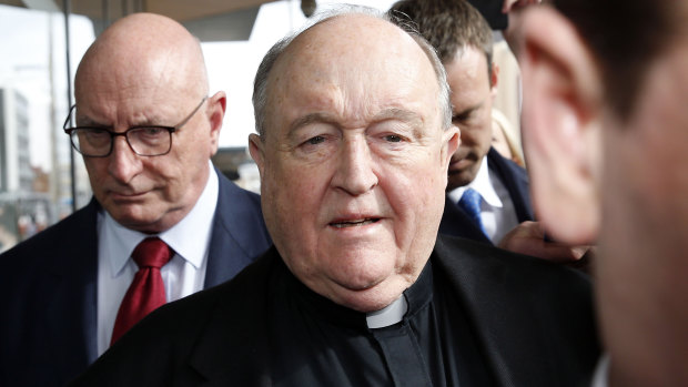 Archbishop Philip Wilson leaves court after sentencing on Tuesday.