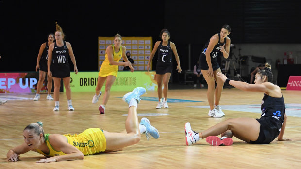 The Diamonds were clinical in their first half but became exhausted after the first thirty minutes of the game. 