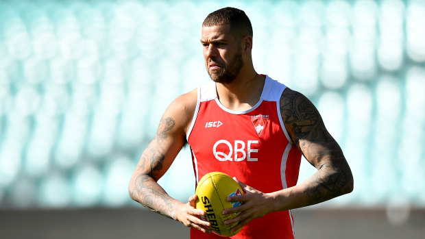 Set for September: Lance Franklin should be back in the line-up for the Swans' upcoming final.