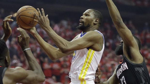 Kevin Durant in action in game one.