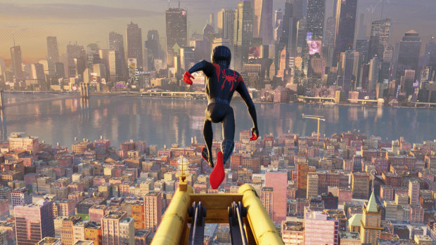 A scene from Spider-Man: Into the Spider-Verse. 