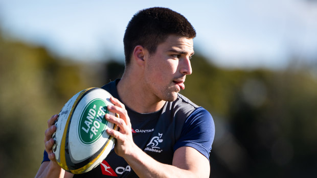 Deep end: Jack Maddocks is in line for a Wallabies debut against New Zealand.