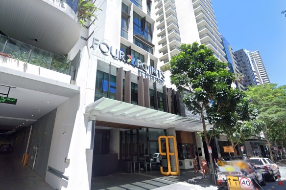 The Four Points by Sheraton hotel on Mary Street in Brisbane CBD. 