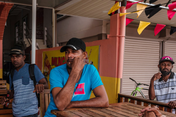 Sugar workers in Skeldon, Guyana, where the closing of cane-processing plants has left thousands unemployed.