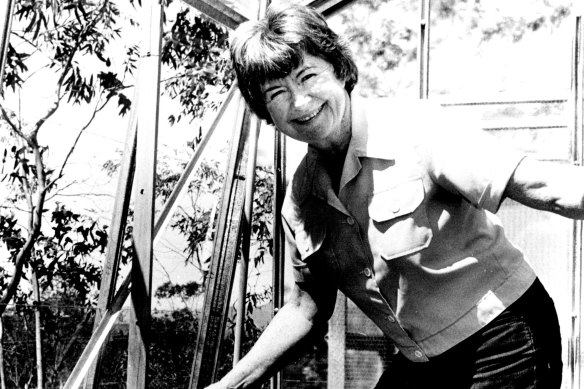 Gwen Harwood at home in Tasmania in 1978.
