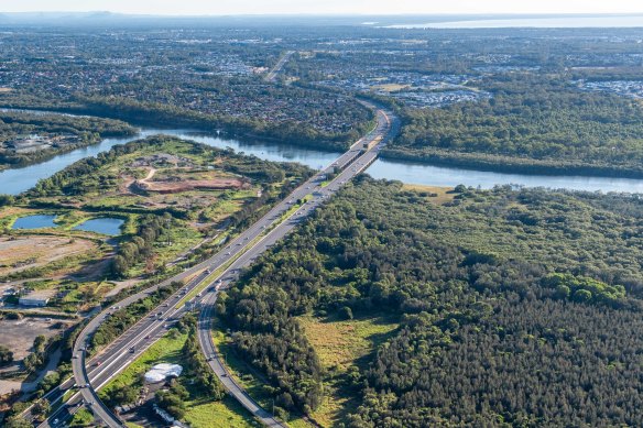 Roadworks and new bridges will impact Tinchi Tamba Wetlands to the east of the existing roadway, on the border between Brisbane and Moreton Bay councils.