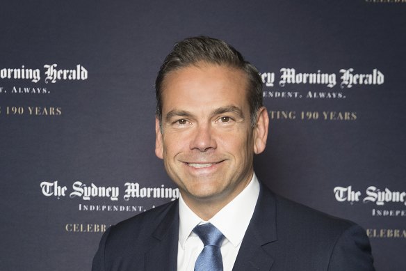 Lachlan Murdoch at <i>The Sydney Morning Herald</i>’s 190th birthday party earlier this year. 