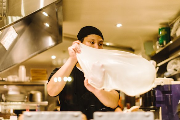 You can watch Mamak staff make roti while you wait for a table.
