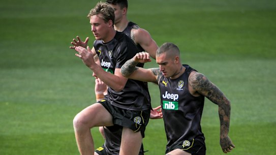 Richmond FC training. 2 December 2019. The Age Sport. Photo: Eddie Jim. Dustin Martin.
