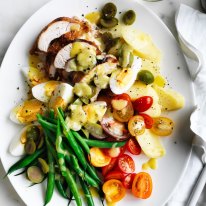 Adam Liaw’s chicken nicoise salad.