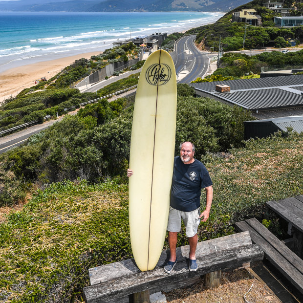 Howard Hughes, who still surfs, got his first board aged 11.