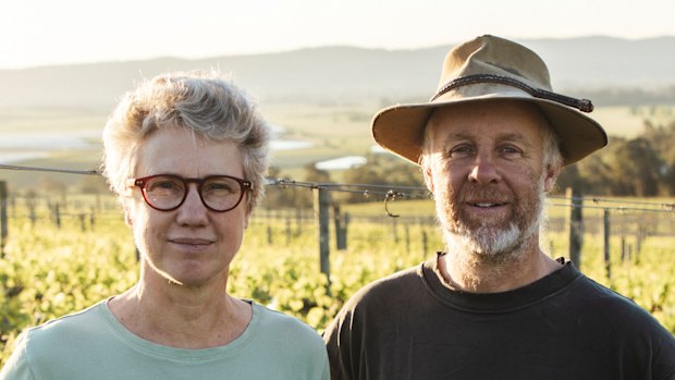 The Real Review’s Vigneron of the Year award winners, Sandra and David de Pury.