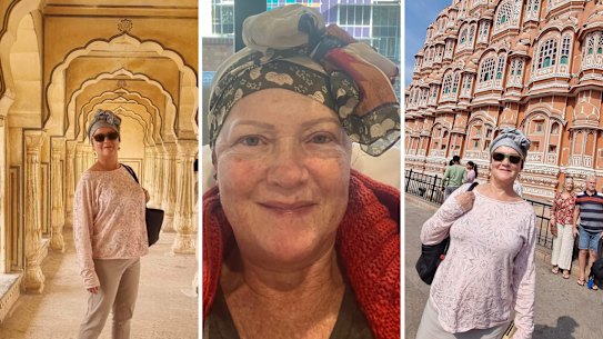 Amy Johnston made it to India on her dream trip in 2023, alongside getting chemotherapy for stage four breast cancer. 