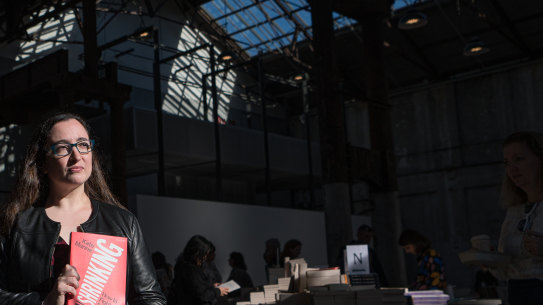 Author Kate Manne at the Sydney Writers’ Festival at Carriageworks.