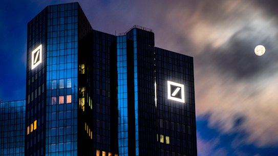 Deutsche Bank is vacating several floors of a building that houses about 1000 staff.