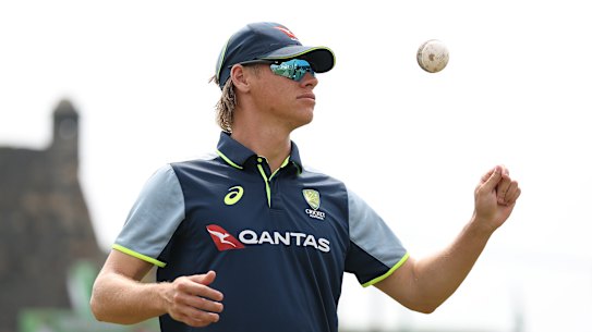 Cooper Connolly at training on Wednesday on the eve a potential Test debut.