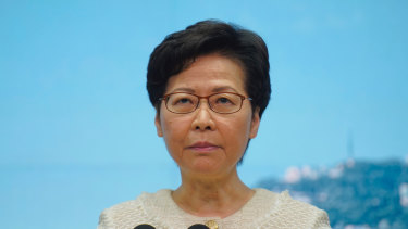 There are calls for Hong Kong Chief Executive Carrie Lam to be sanctioned.