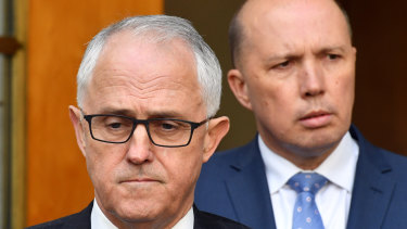 Prime Minister Malcolm Turnbull and Home Affairs Minister Peter Dutton. 