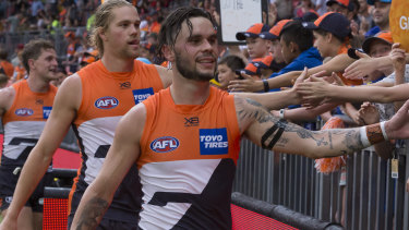 Afl 2019 Gws Giants Sweat On Zac Williams Fitness For Melbourne Demons Clash